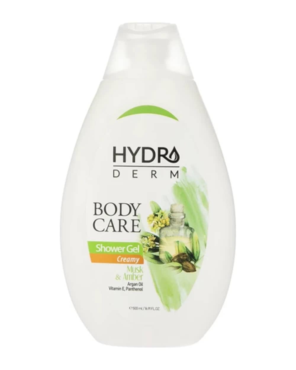 شامپو بدن هیدرودرم مشک و عنبر 500ml