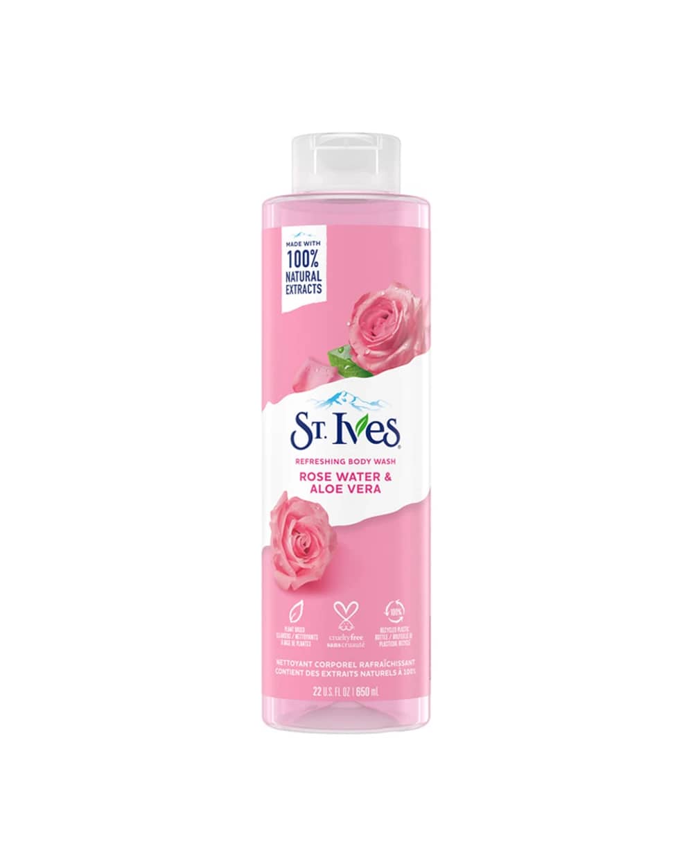 شامپو بدن آب گل رز و آلوئه ورا سینت ایوز 650ml