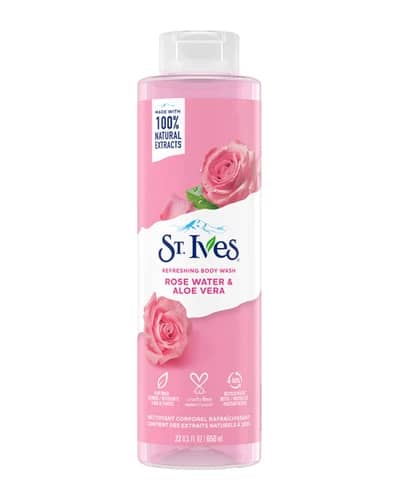 شامپو بدن آب گل رز و آلوئه ورا سینت ایوز 650ml