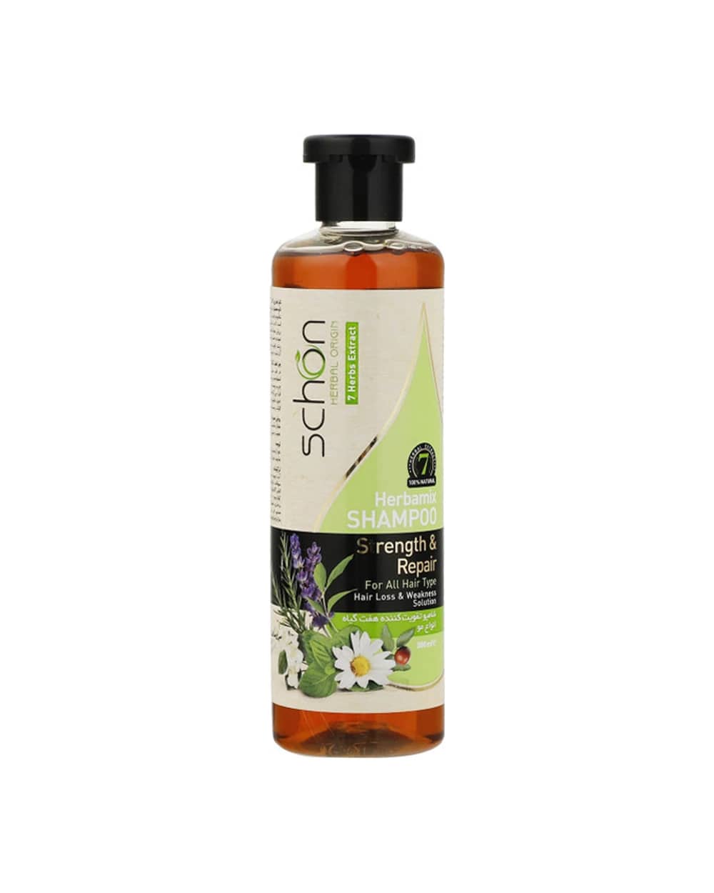 شامپو تقویت کننده هفت گیاه شون 300ml