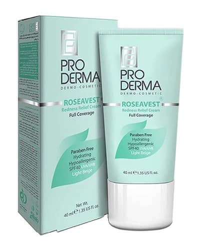 سی سی کرم پوشاننده و مرطوب کننده صورت پرودرما 40ml