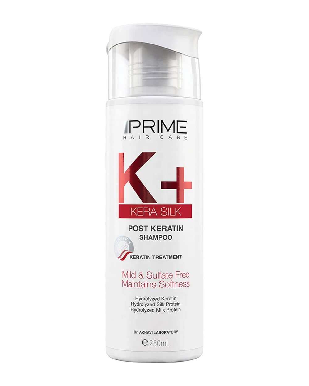شامپو فاقد سولفات موهای کراتینه K پریم 250ml