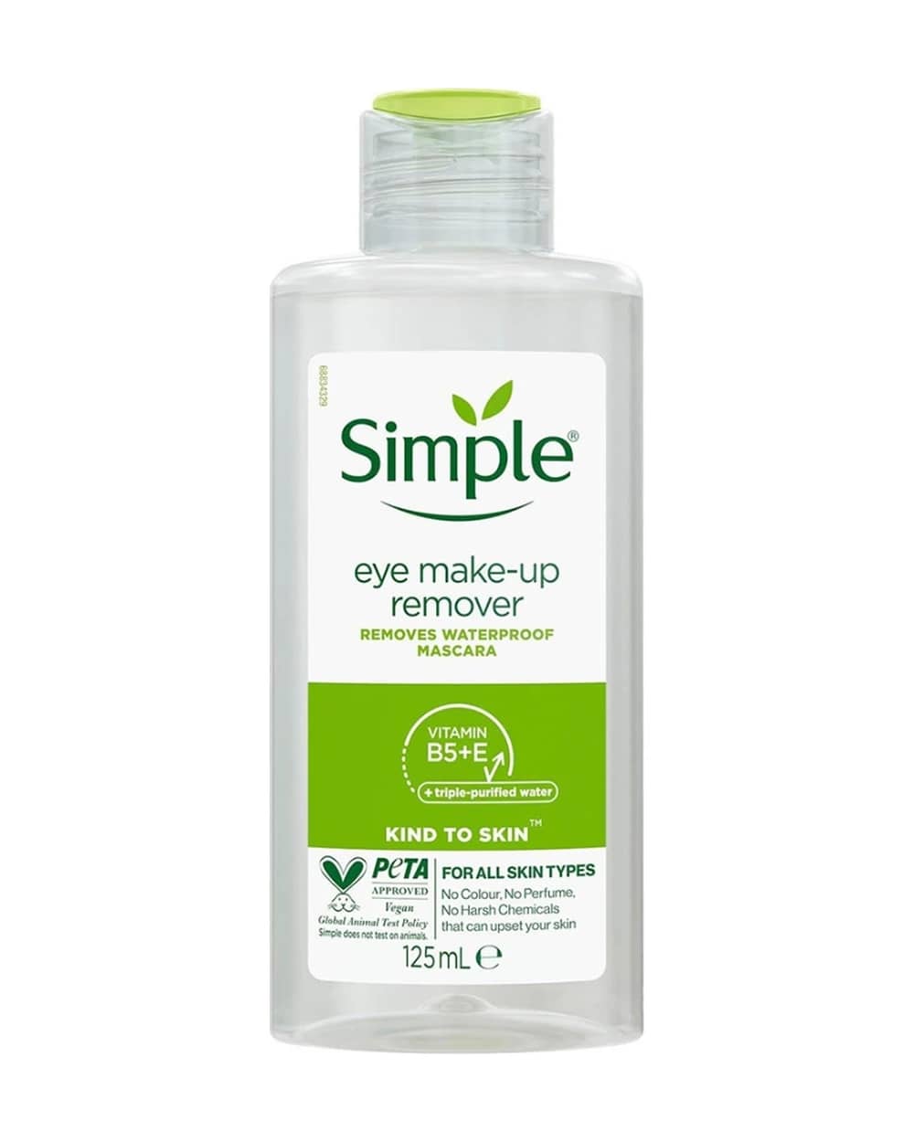 پاک کننده آرایش چشم های حساس Kind To Skin سیمپل 125ml