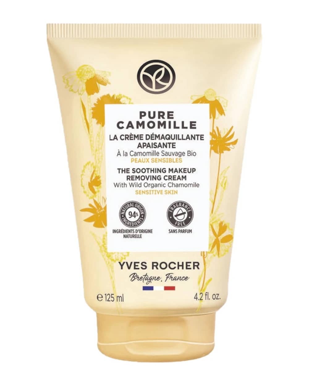 کرم پاک کننده آرایش پوست حساس Pure Camomille ایوروشه 125ml