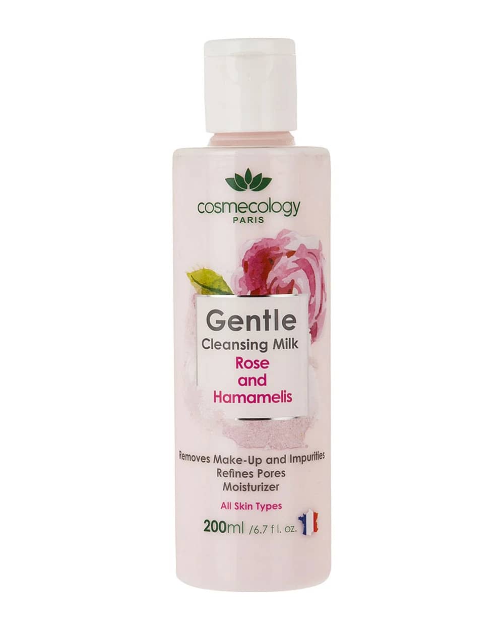 شیر پاک کن ملایم رز و هاماملیس کاسمکولوژی 200ml
