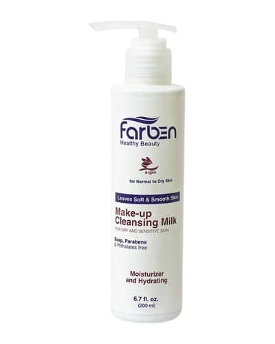 شیر پاک کن پوست نرمال تا خشک حاوی روغن آرگان فاربن 200ml