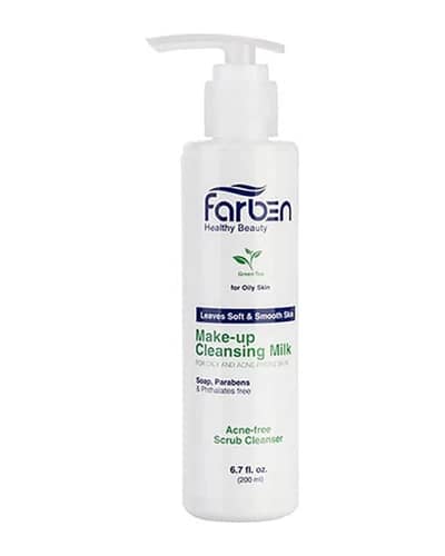 شیر پاک کن پوست چرب چای سبز فاربن 200ml