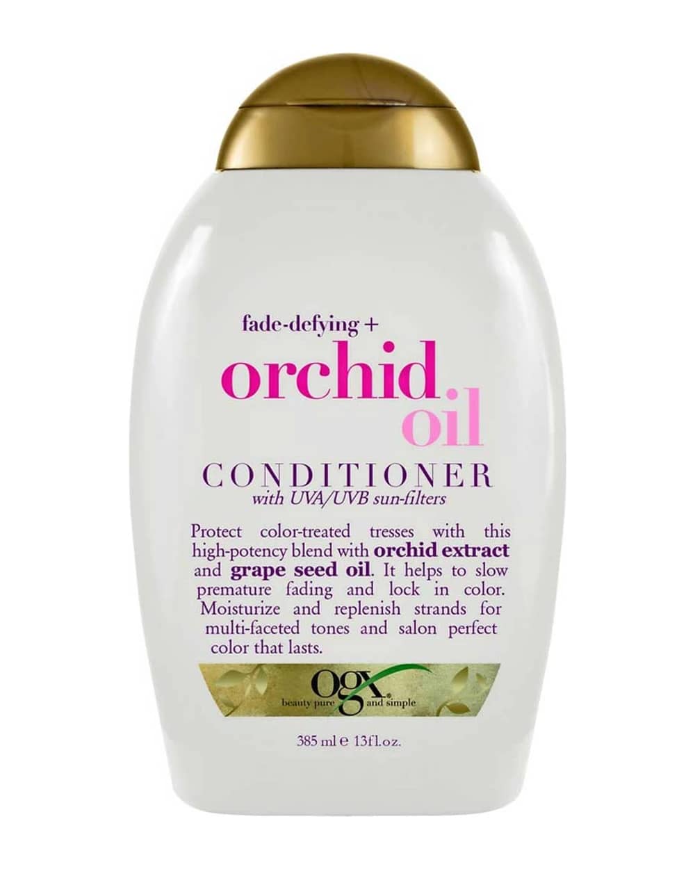 نرم کننده فاقد سولفات موهای رنگ شده Orchid Oil او جی ایکس 385ml