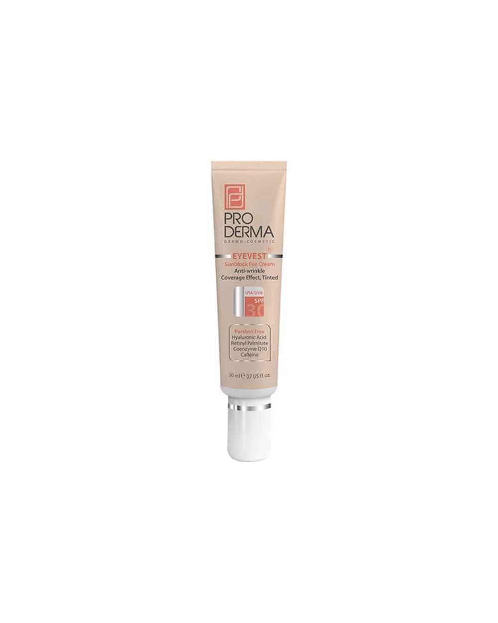 کرم پوشاننده و دور چشم رنگی SPF30 پرودرما