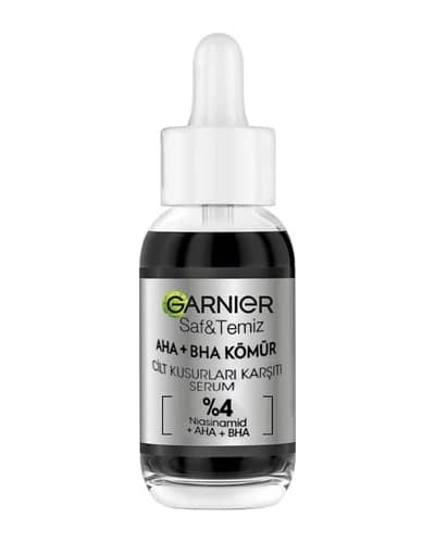 سرم لایه بردار زغال AHA+ BHA و نیاسینامید گارنیه 30ml