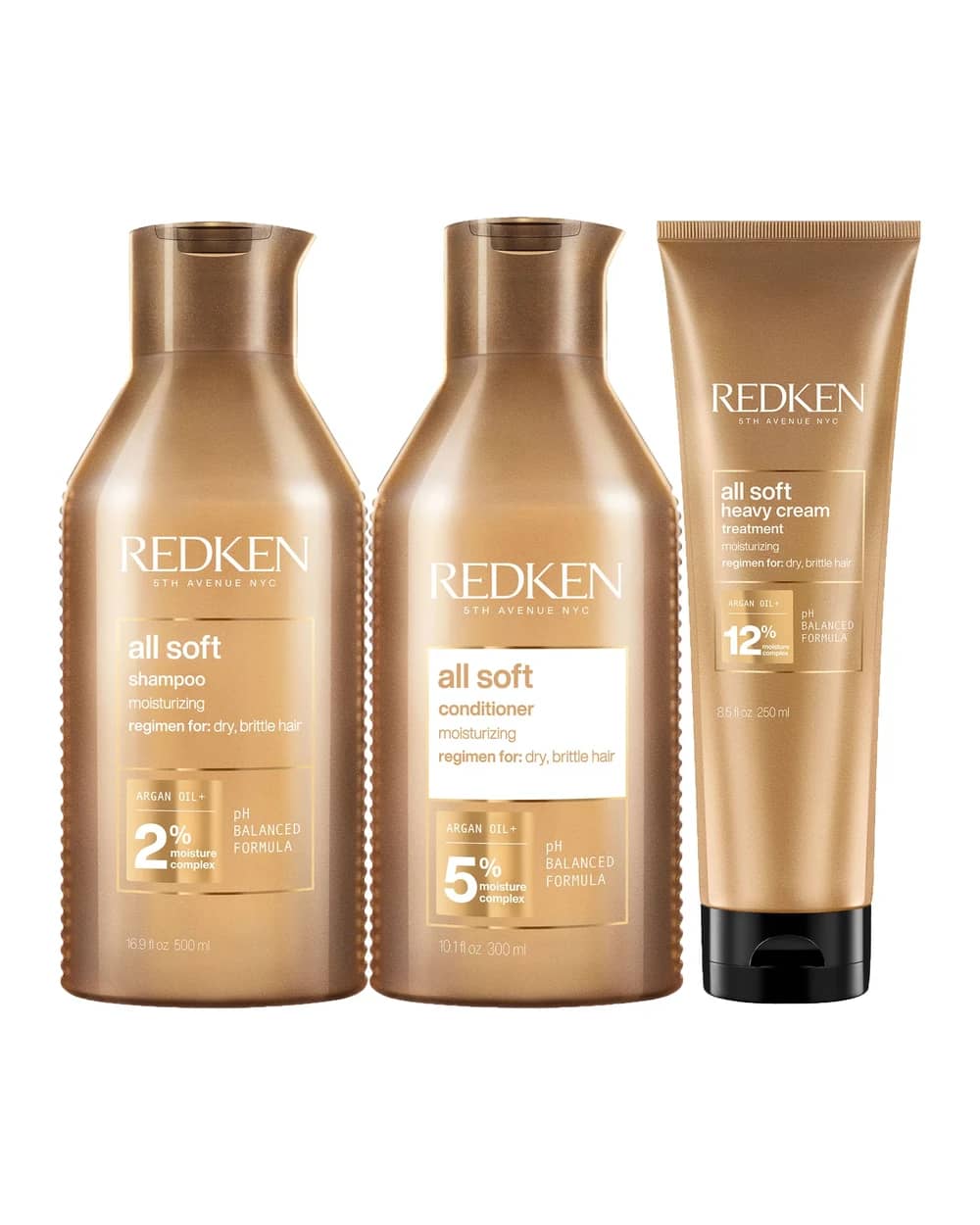 Redken All Soft Hair Care Collezione per capelli grossi (3 prodotti)