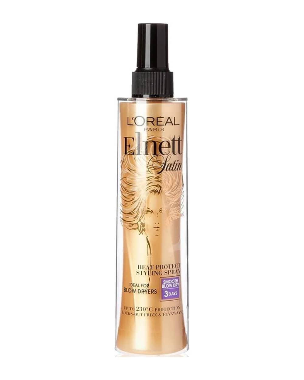 L'Oréal Paris Elnett Satin Spray Protettivo per lo Styling - Capelli Lisci (170 ml)