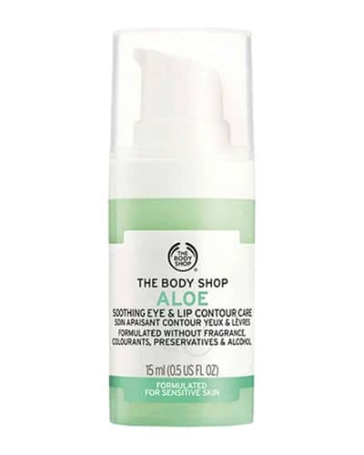 ژل کرم تسکین دهنده دور چشم و لب Aloe بادی شاپ 15ml
