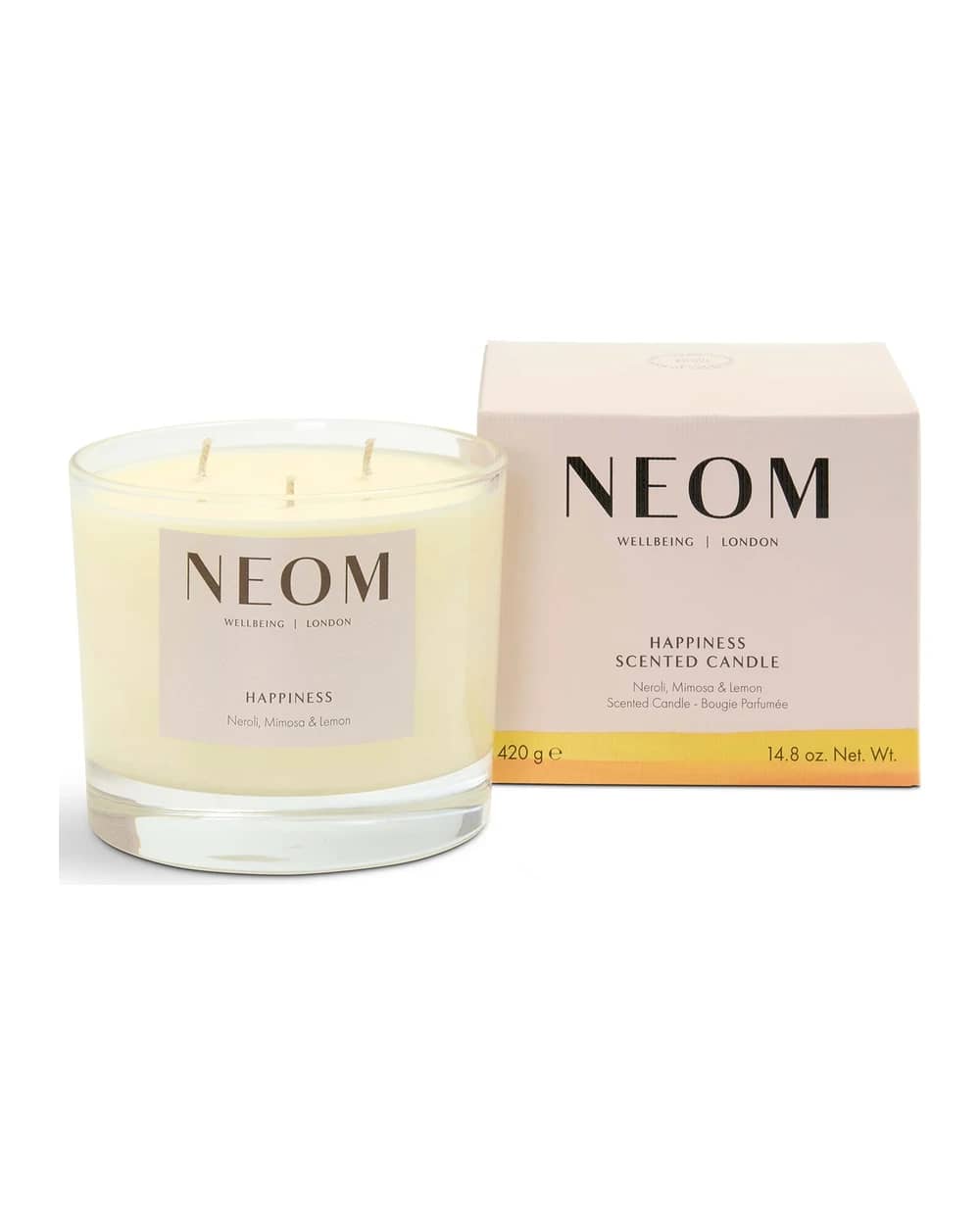 NEOM Happiness candela profumata con 3 stoppini