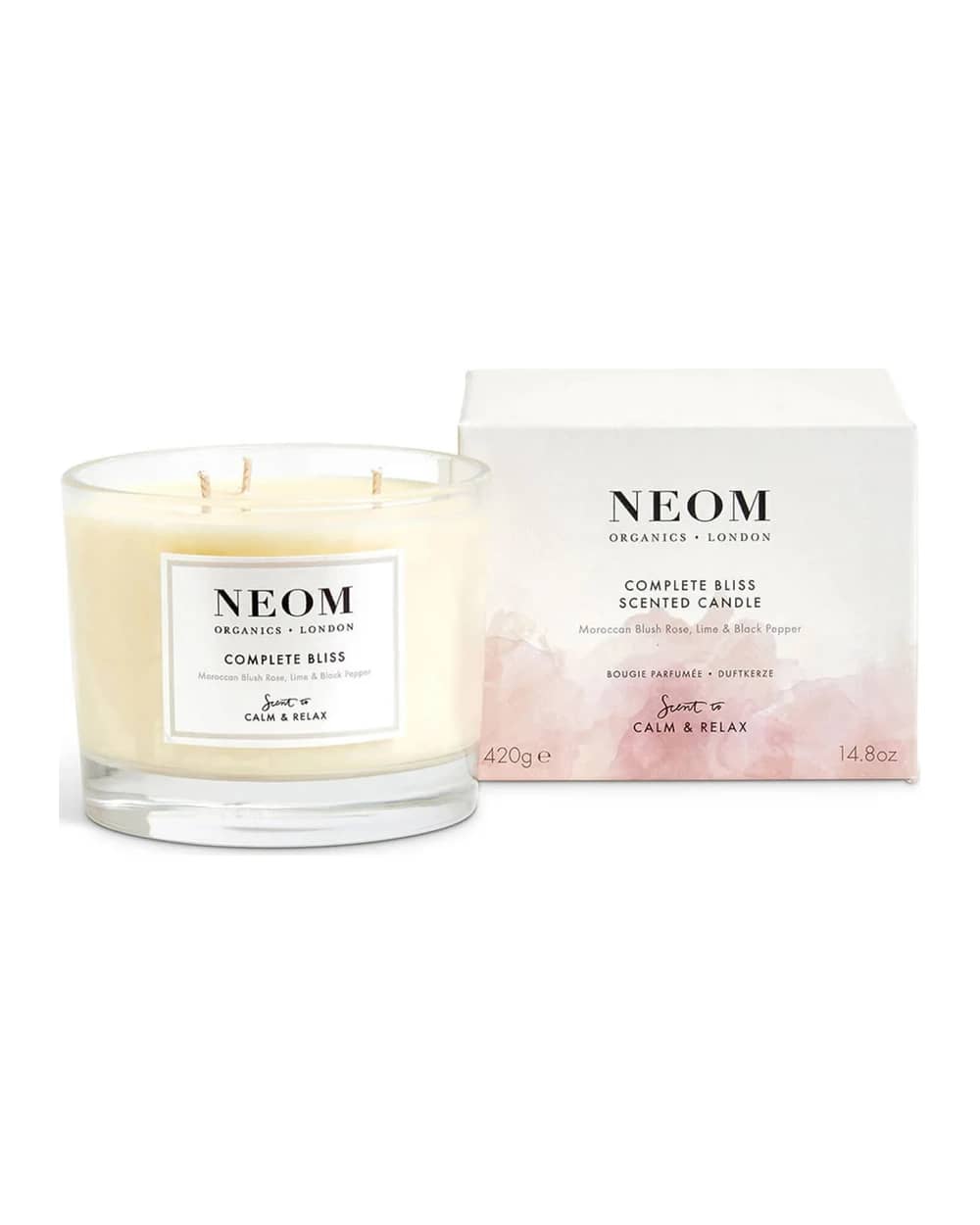 NEOM Organics Complete Bliss lussuosa candela profumata