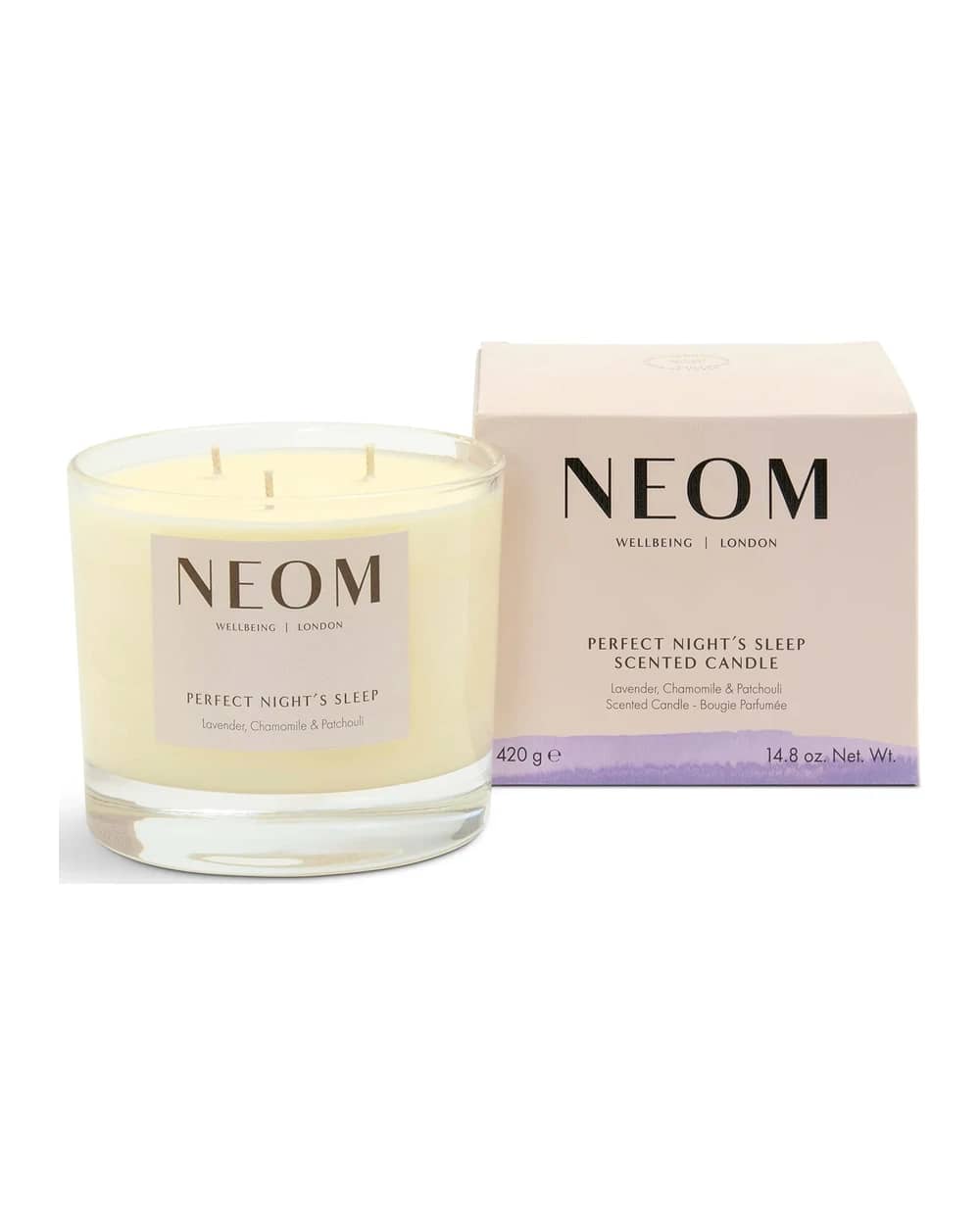NEOM Perfect Nights Sleep candela profumata con 3 stoppini