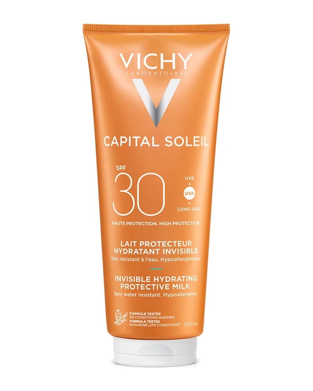 Vichy Idéal Soleil latte fresco idratante per viso e corpo con SPF 30 300 ml