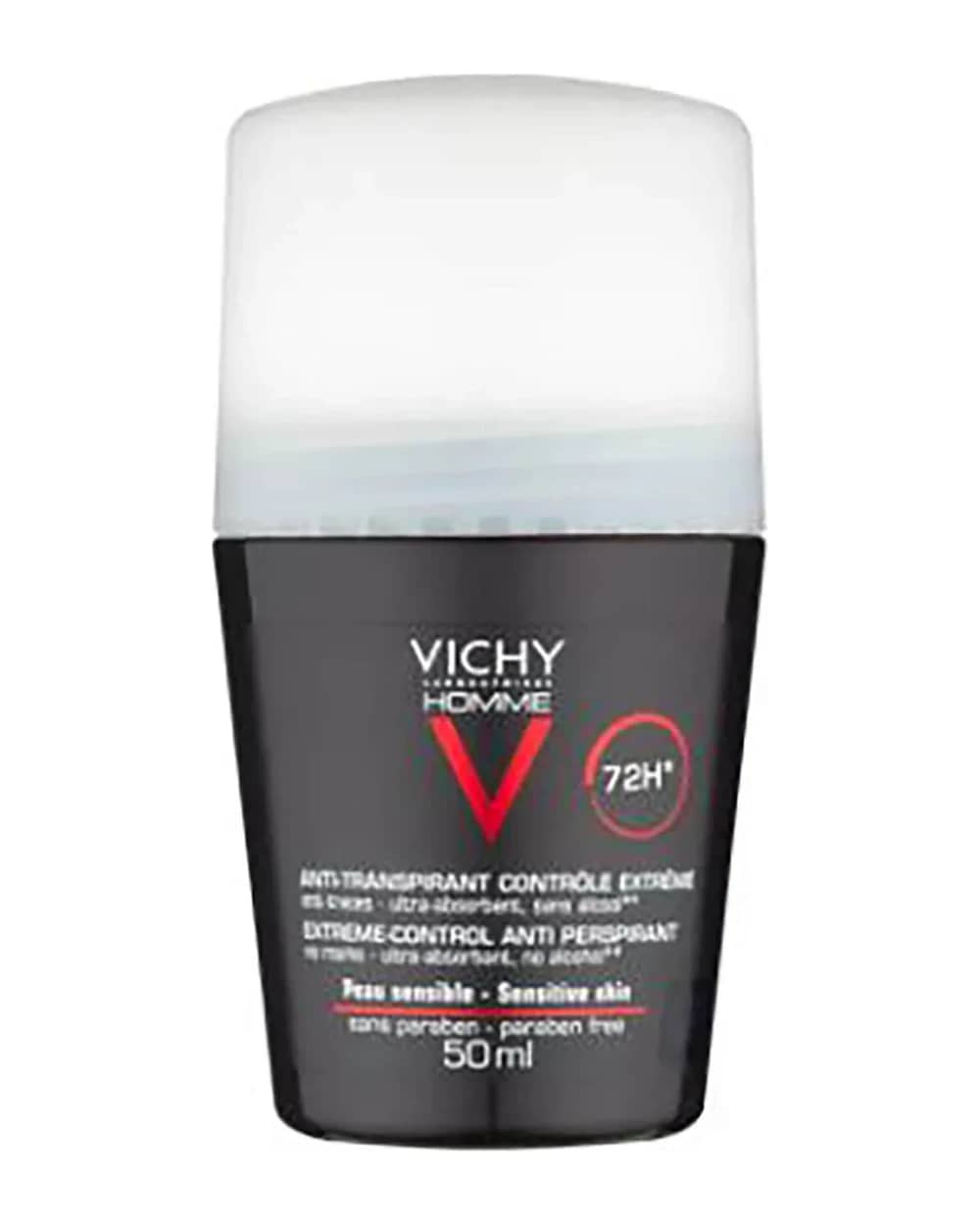 Vichy Homme deodorante roll-on per uomo Extreme-Control anti-traspirante pelli sensibili 50 ml