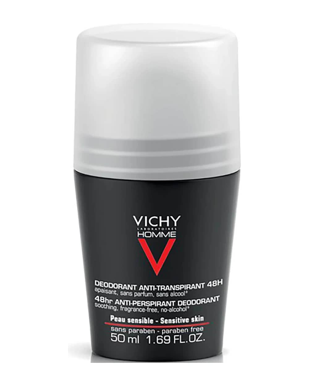 Vichy Homme deodorante roll-on uomo per pelli sensibili 50 ml