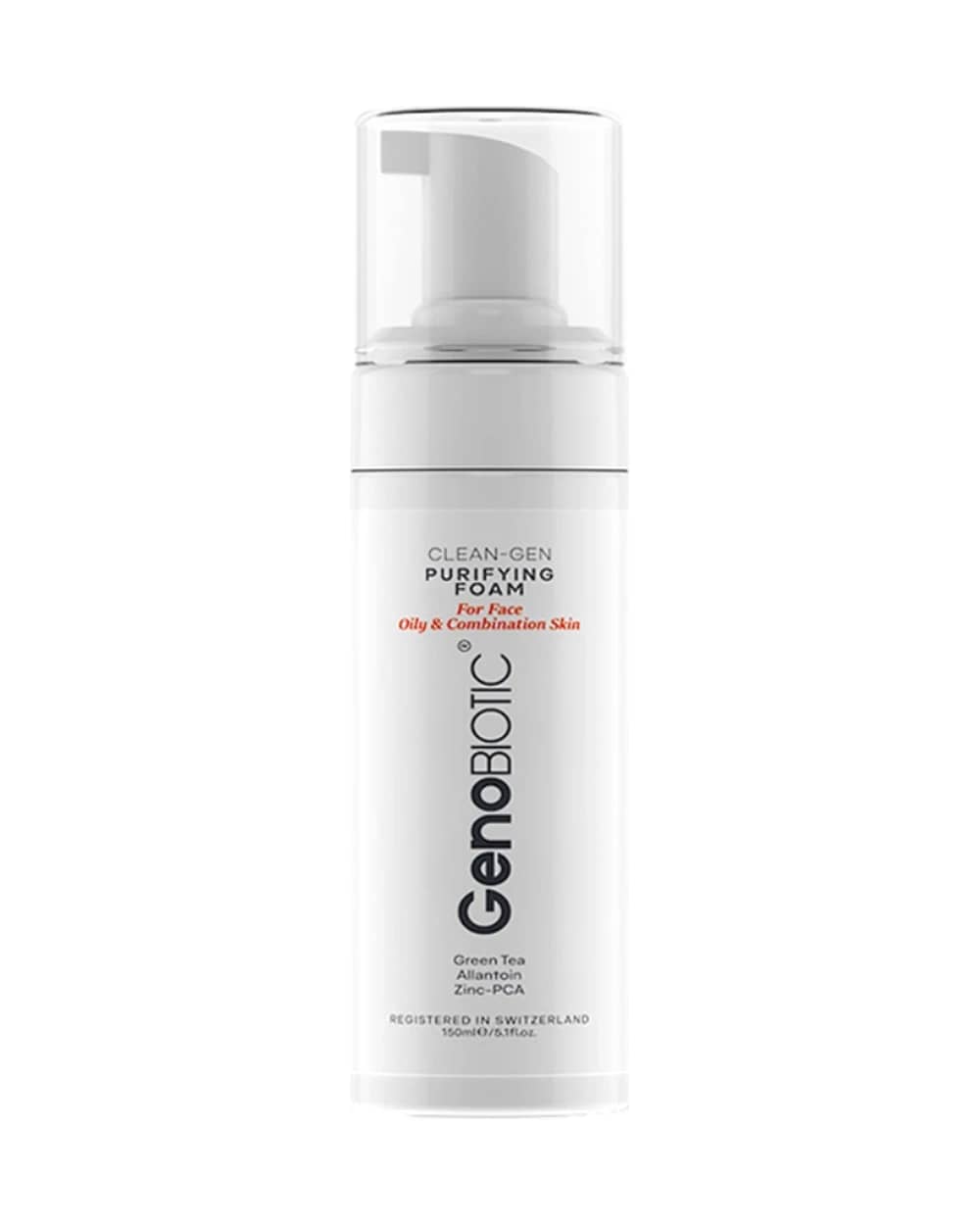 فوم شستشو صورت پوست چرب و مختلط ژنوبایوتیک 150ml