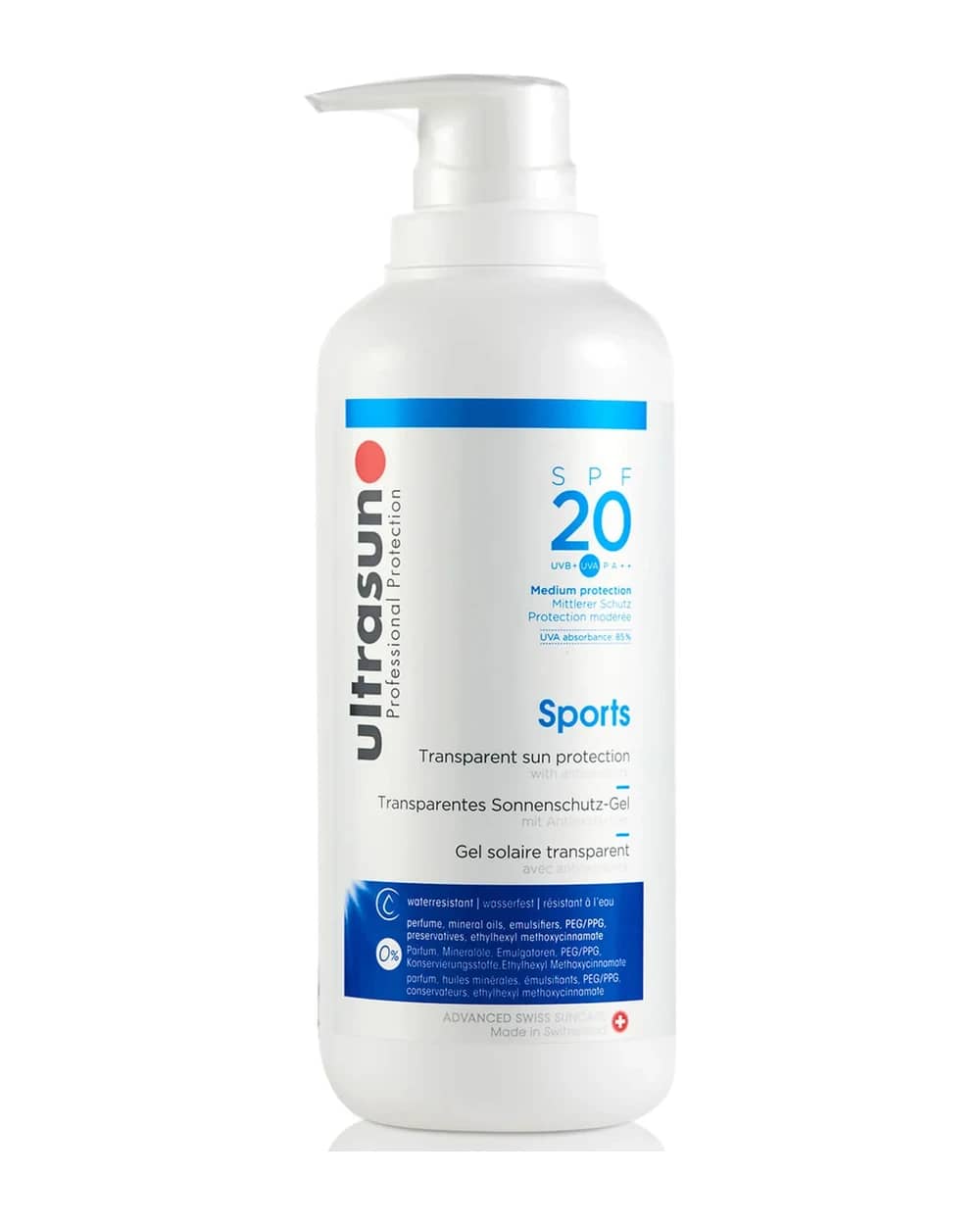 Ultrasun 20 SPF Sports Gel (400ml)