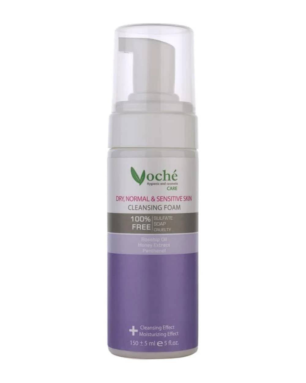 فوم شستشوی صورت پوست های خشک و معمولی و حساس وچه 150ml