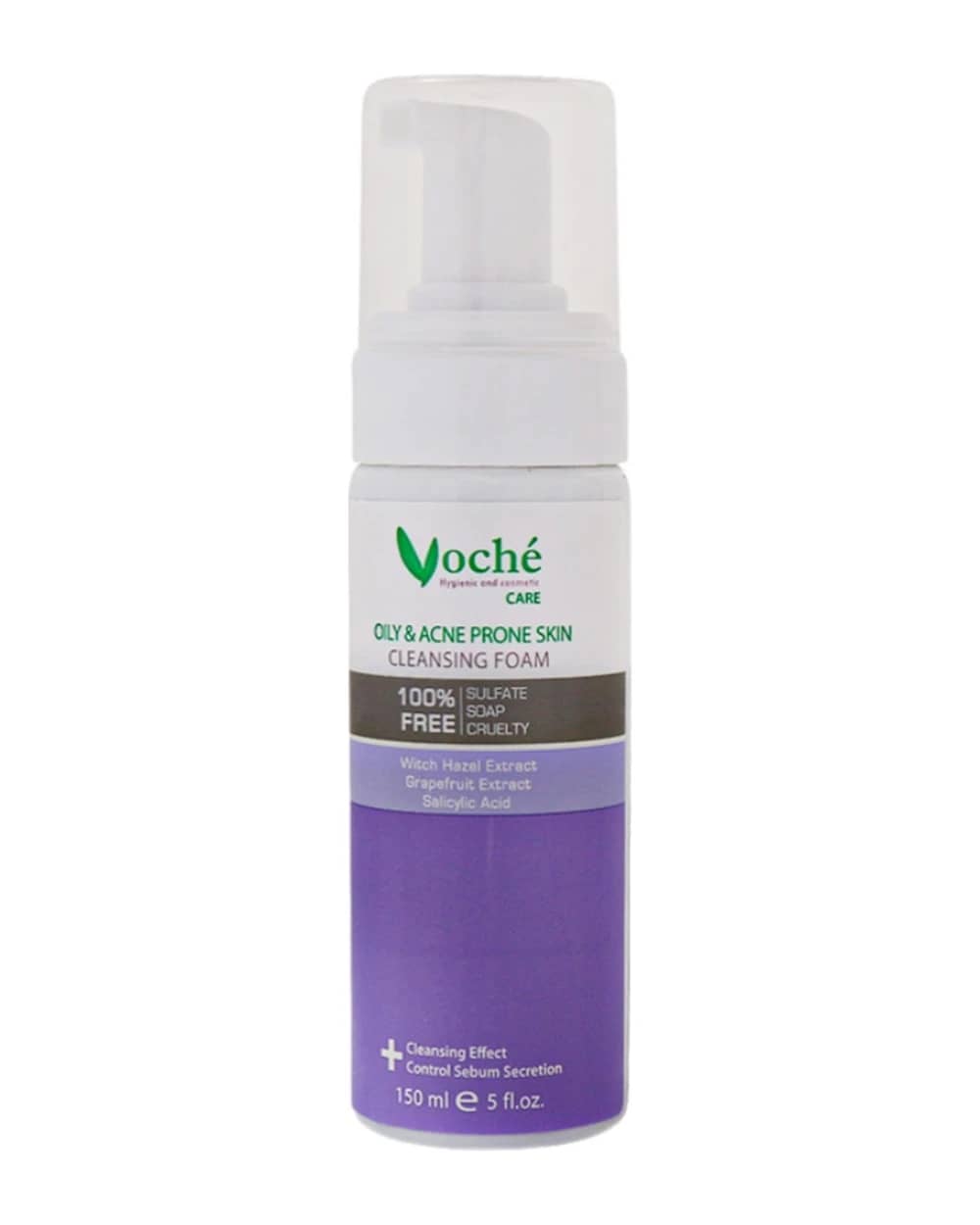 فوم شستشوی صورت پوست های چرب و مستعد آکنه وچه 150ml