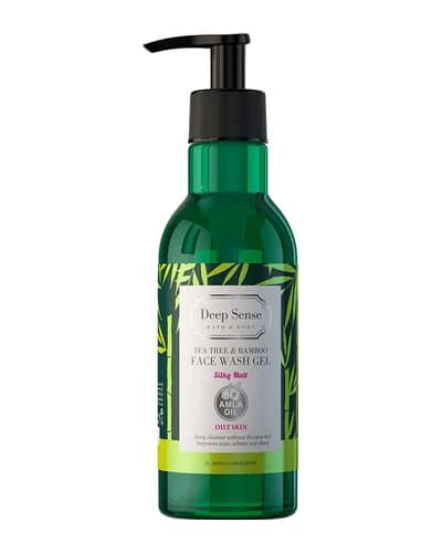 ژل شستشوی صورت پوست چرب درخت چای و بامبو دیپ سنس 250ml