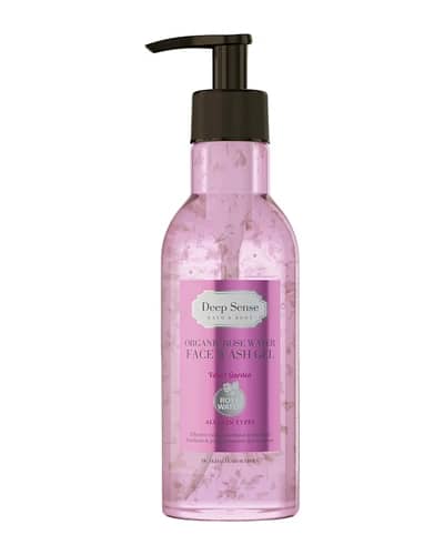 ژل شستشوی صورت انواع پوست گلاب دیپ سنس 250ml