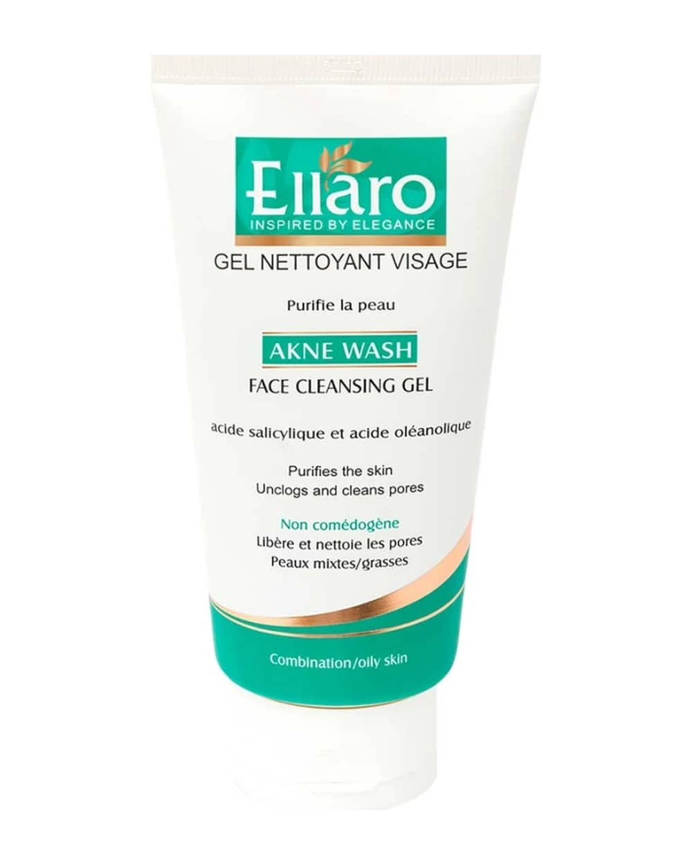 ژل شستشوی صورت پوست چرب و مختلط Acne Wash الارو 150ml