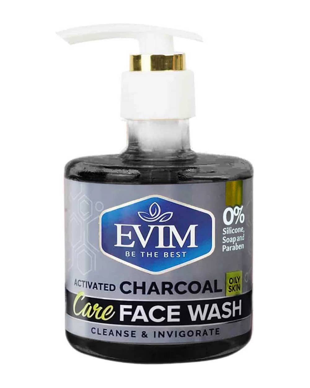 ژل شستشو صورت پوست چرب و مستعد آکنه زغال فعال ایویم 250ml