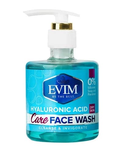 ژل شستشو صورت پوست خشک و حساس هیالورونیک اسید ایویم 250ml