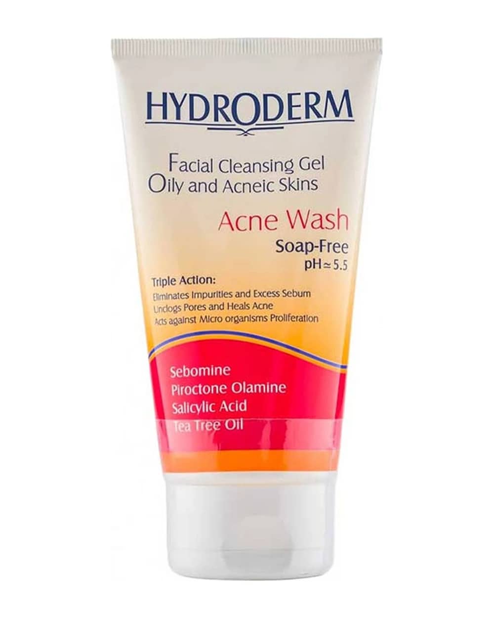 ژل شستشو صورت هیدرودرم پوست چرب و جوش دار 150ml