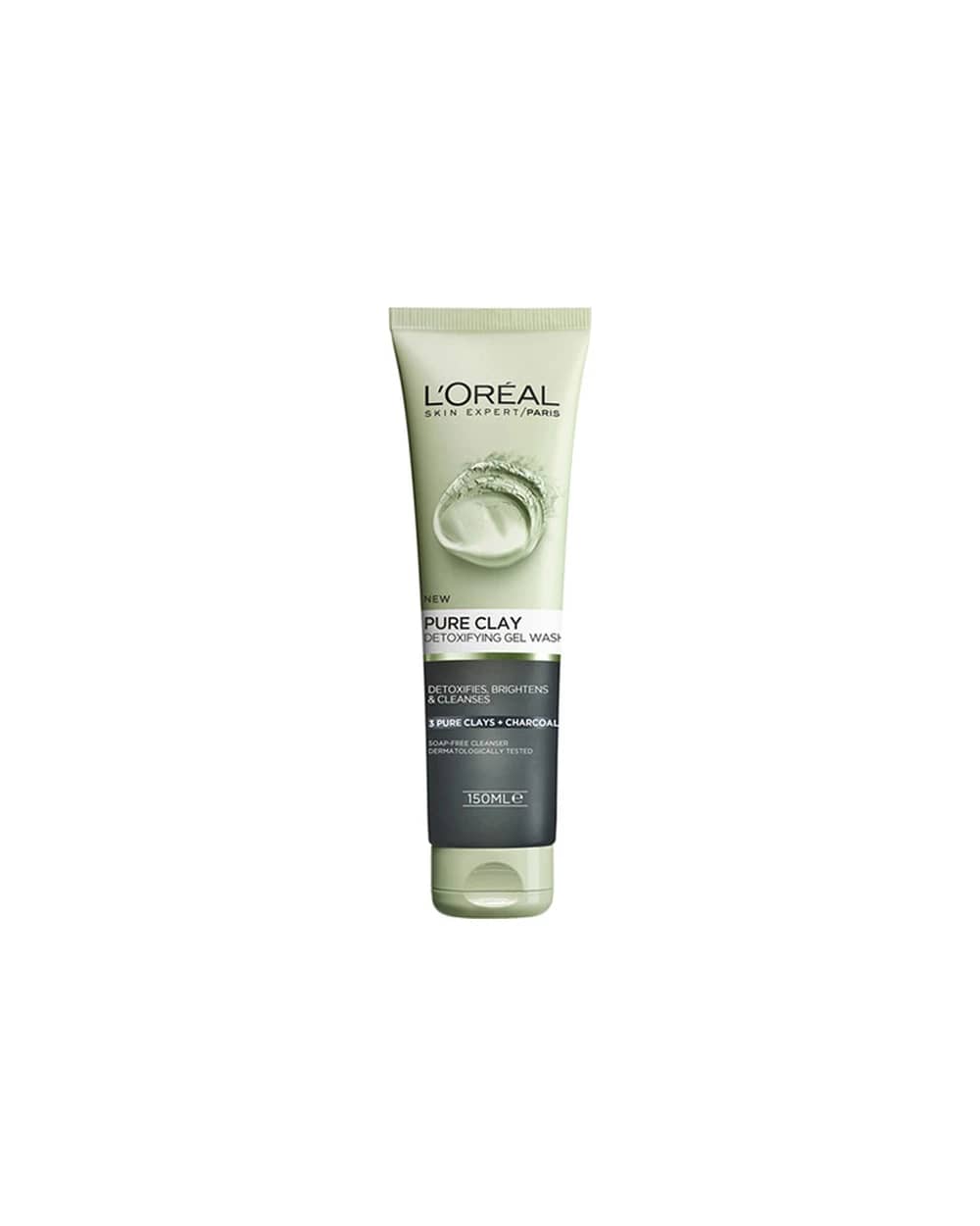 ژل شستشوی صورت خاک رس و زغال لورال 150ml