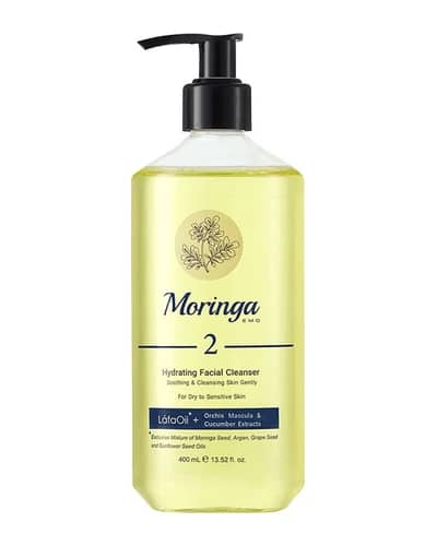 ژل شستشو و آبرسان پوست های خشک و حساس مورینگا امو 400ml