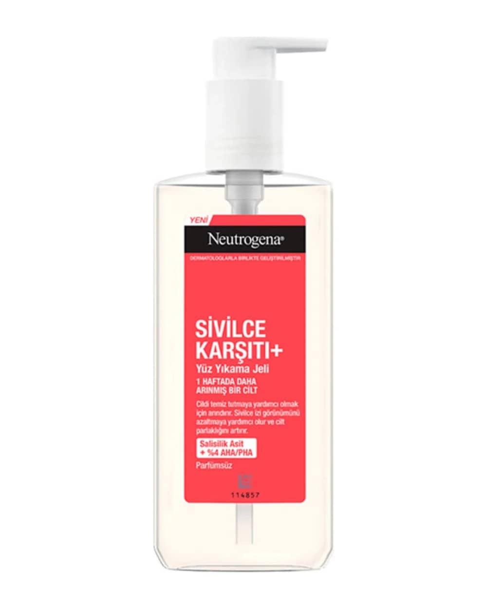 ژل شستشوی صورت ضد جوش پلاس نوتروژینا 200ml