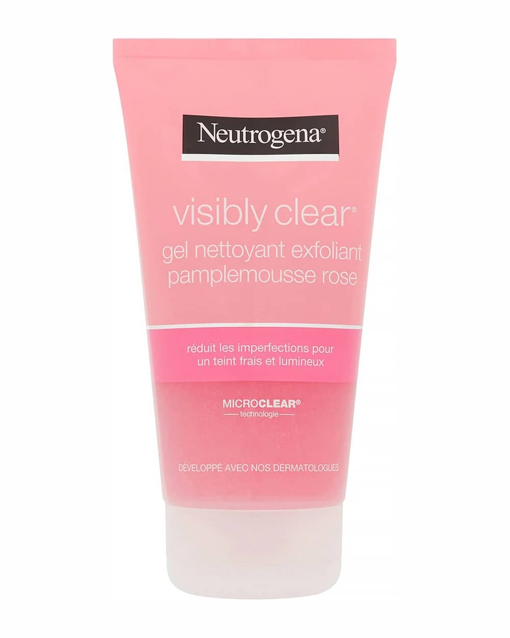 ژل شوینده و لایه بردار گریپ فروت Visibly Clear نوتروژینا 150ml
