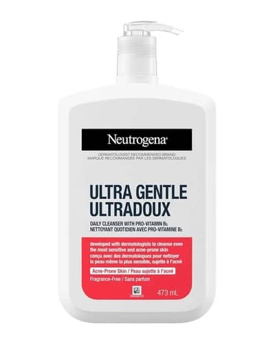 ژل شستشو نوتروژینا Ultra Gentle پوست حساس و مستعد آکنه نوتروژینا 473ml