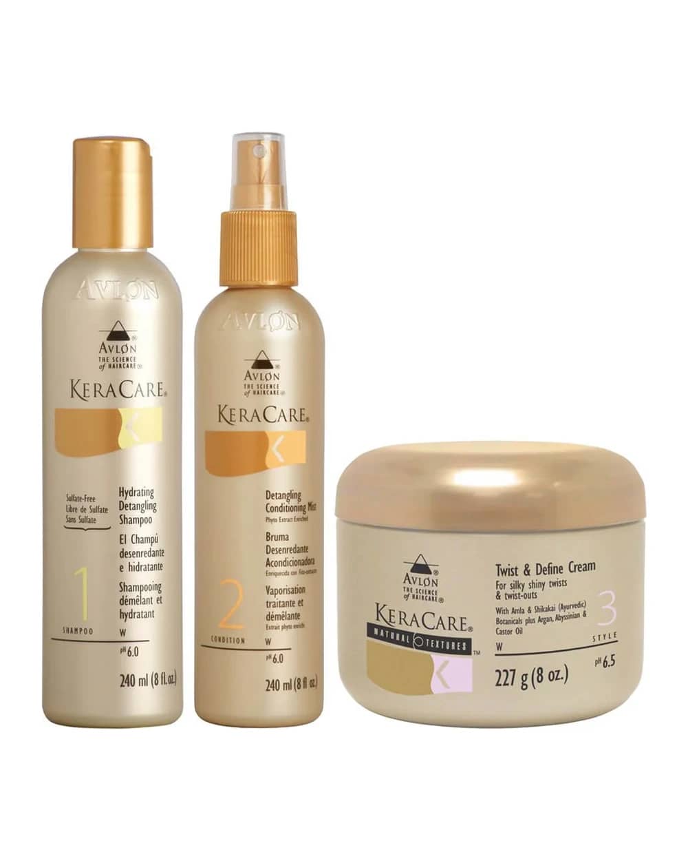 KeraCare Duo Shampoo e Balsamo Districanticon Natural Textures Crema Twist and Define