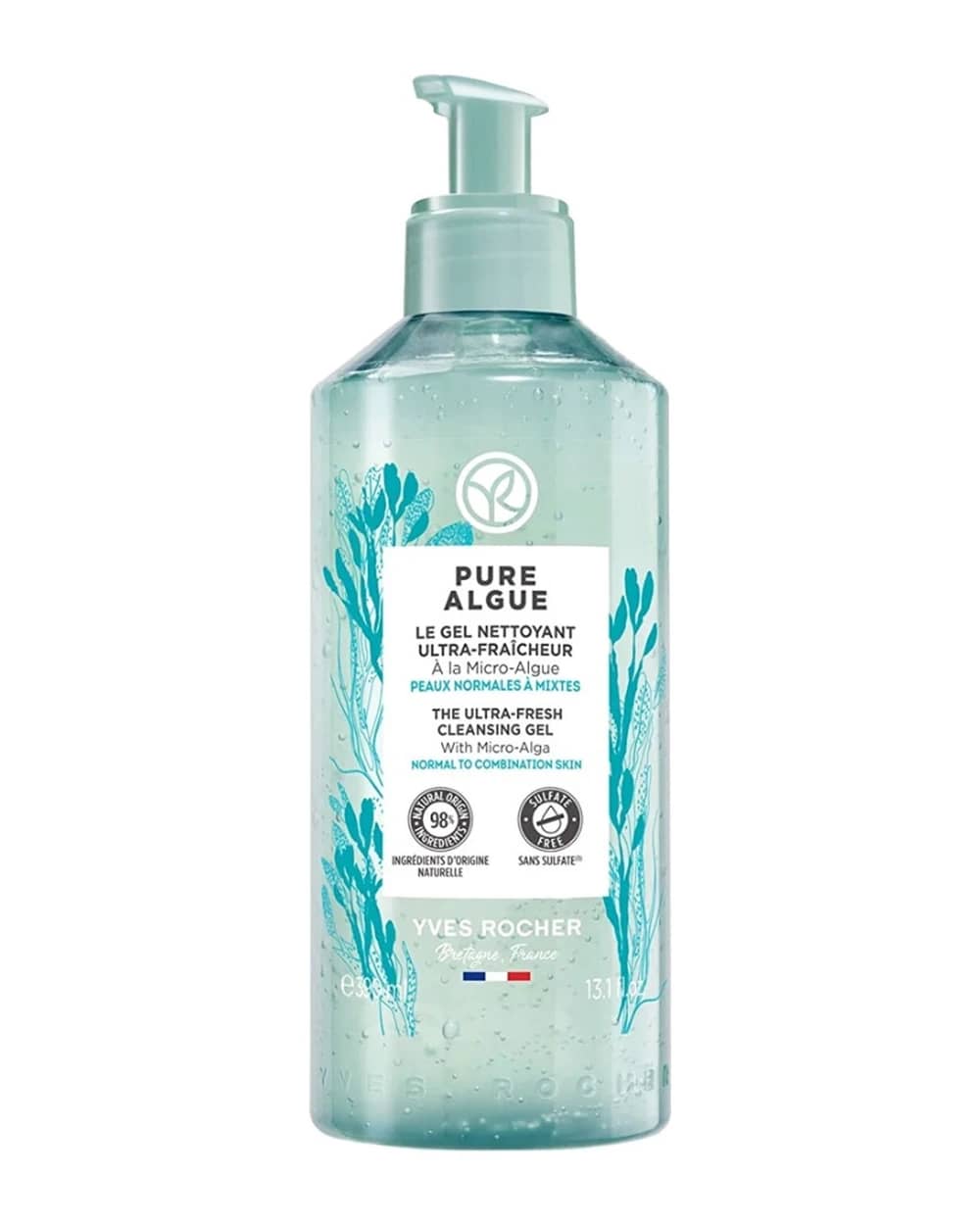 ژل شستشوی پوست نرمال تا مختلط Pure Algue ایوروشه 390ml