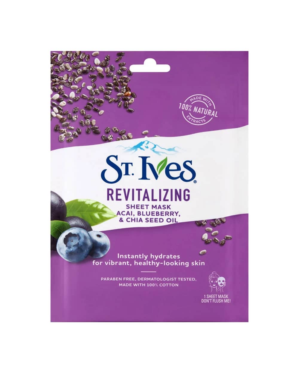 ماسک نقابی عصاره بلوبری Revitalizing سینت ایوز