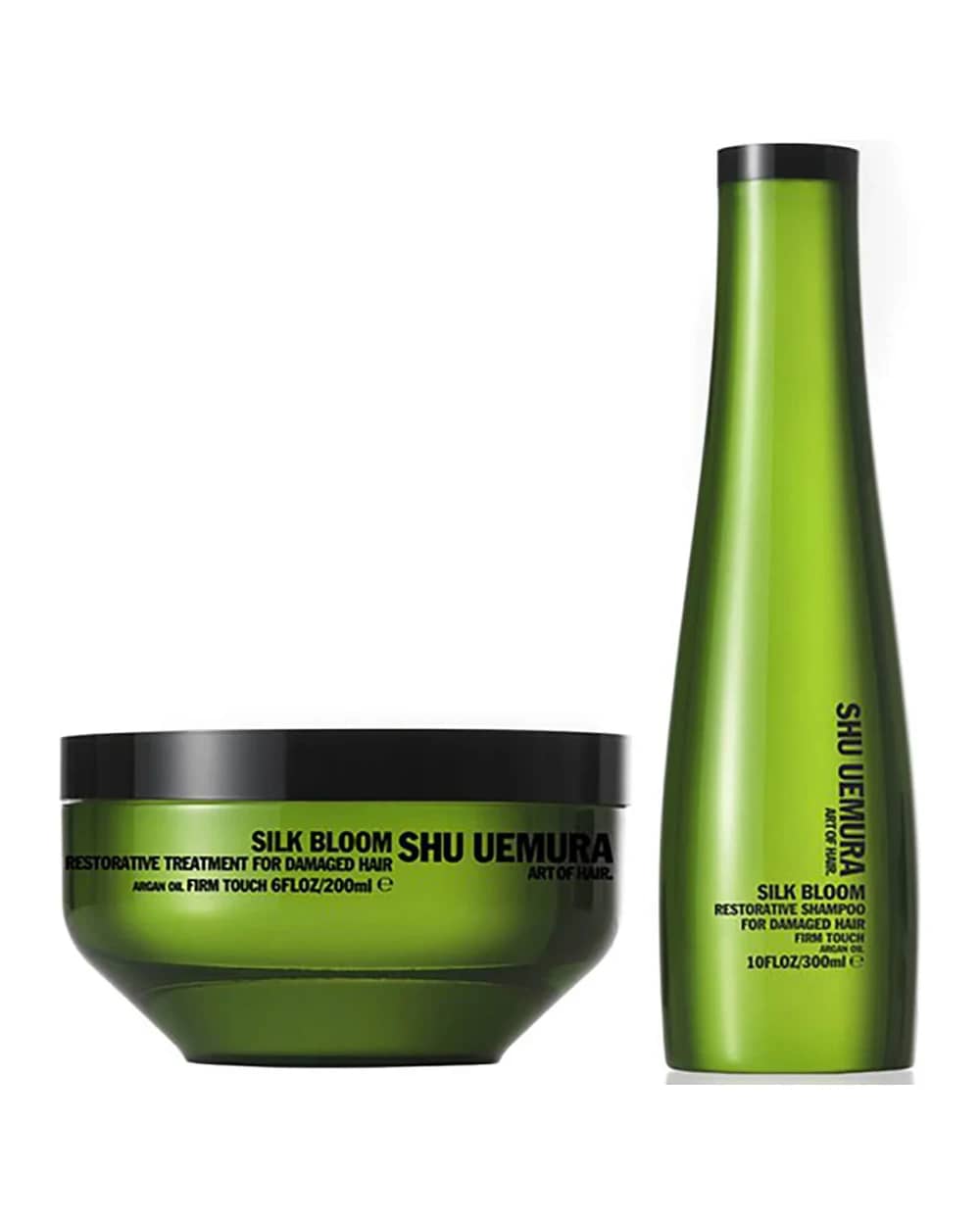 Shu Uemura Art of Hair Silk Bloom Shampoo (300 ml) e trattamento riparatore (200 ml)
