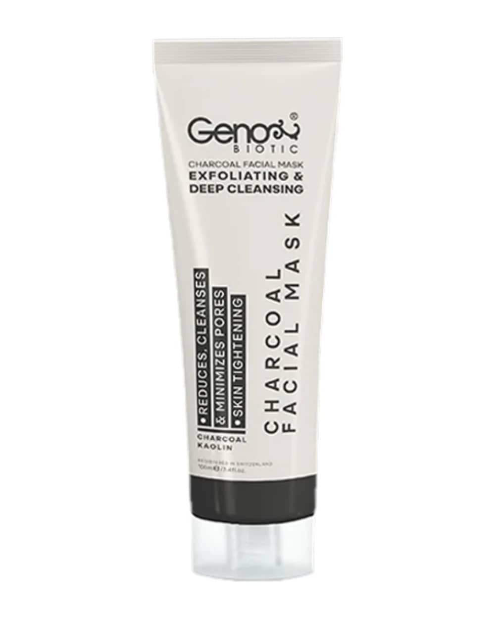 ماسک زغال صورت و گردن ژنوبایوتیک 100ml