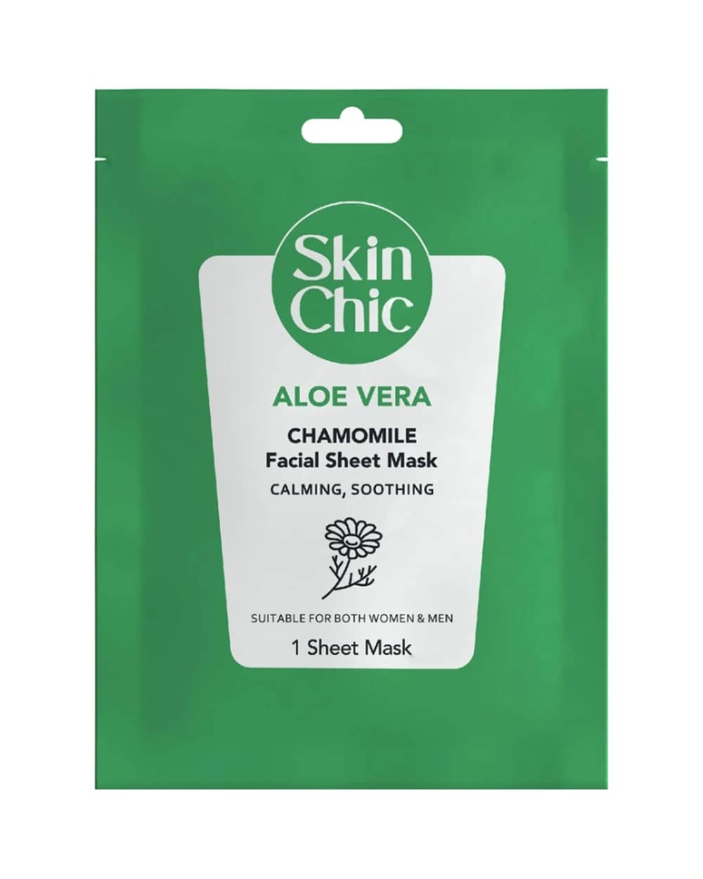 ماسک صورت آلوئه ورا اسکین شیک حاوی عصاره بابونه 18ml