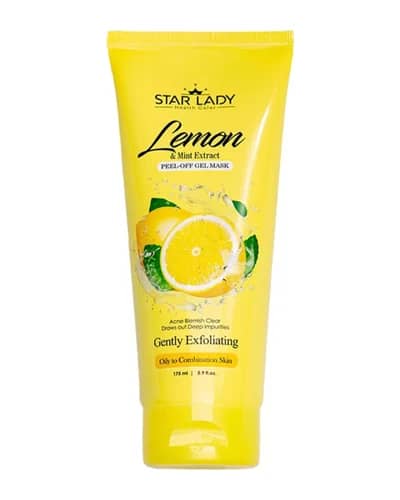 ژل ماسک پیل آف استار لیدی حاوی عصاره لیمو ونعنا 175ml