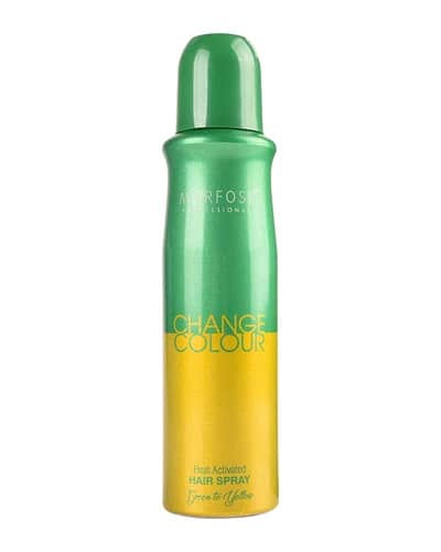اسپری حرارتی رنگ مو سبز و زرد مورفوس 150ml