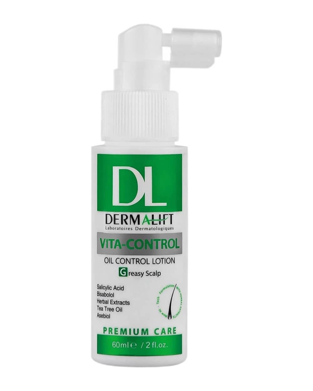 لوسیون مو کف سر چرب ویتاکنترل درمالیفت 60ml