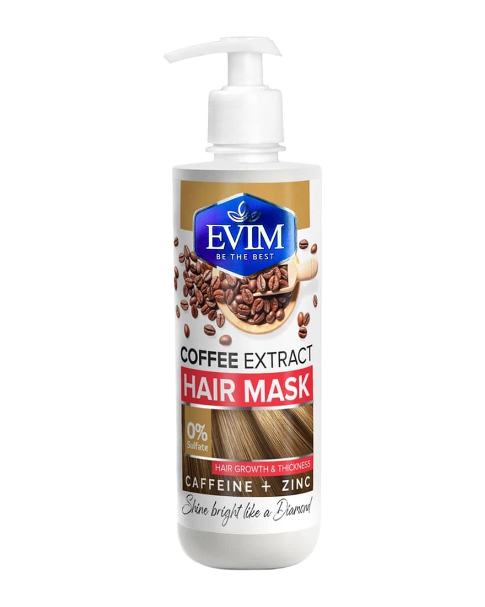 ماسک مو فاقد سولفات عصاره قهوه ایویم 400ml