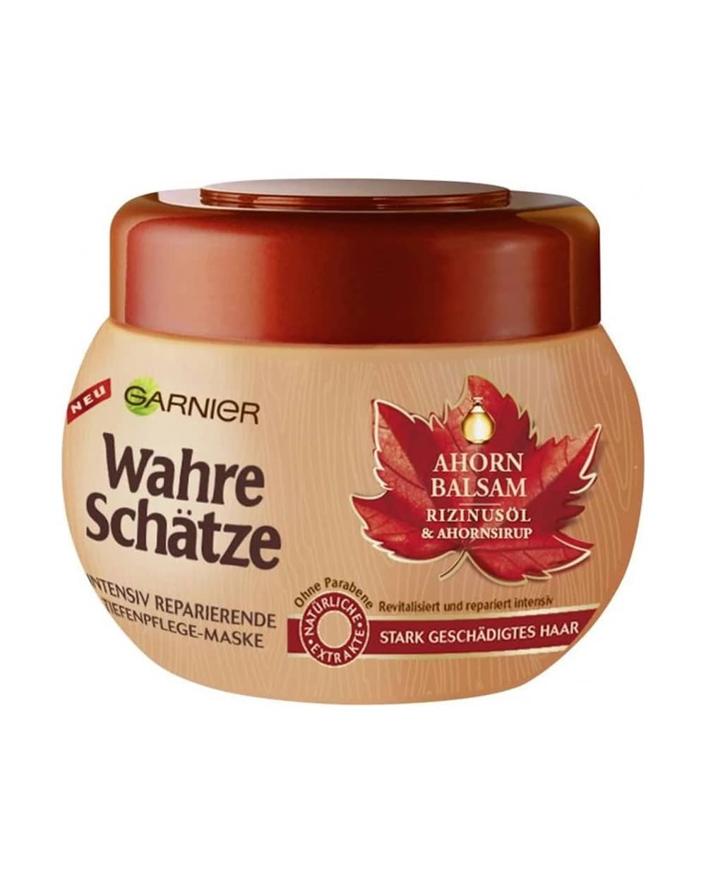 ماسک مو تقویت کننده حاوی روغن کرچک Wahre Schatze گارنیه 300ml