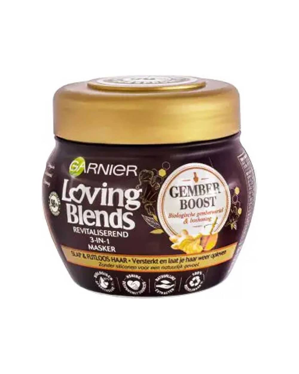 ماسک مو احیا کننده عصاره زنجبیل و عسل Loving Blends گارنیه 300ml
